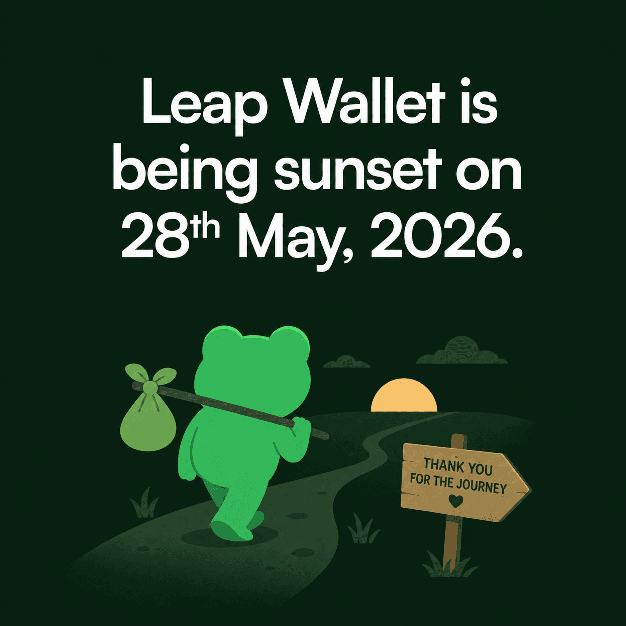 Leap Wallet sunset announcement